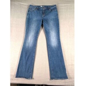 Old Navy Mid Rise Kicker Bootcut Jeans 14 Long Sycamore Wash Stretch Denim